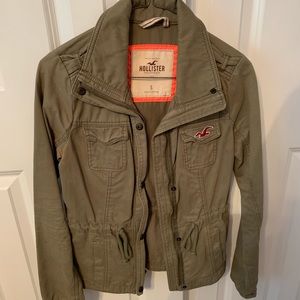 Hollister green utility jacket